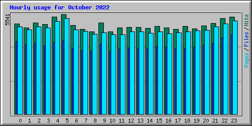 Hourly usage for October 2022