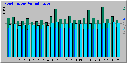 Hourly usage for July 2026